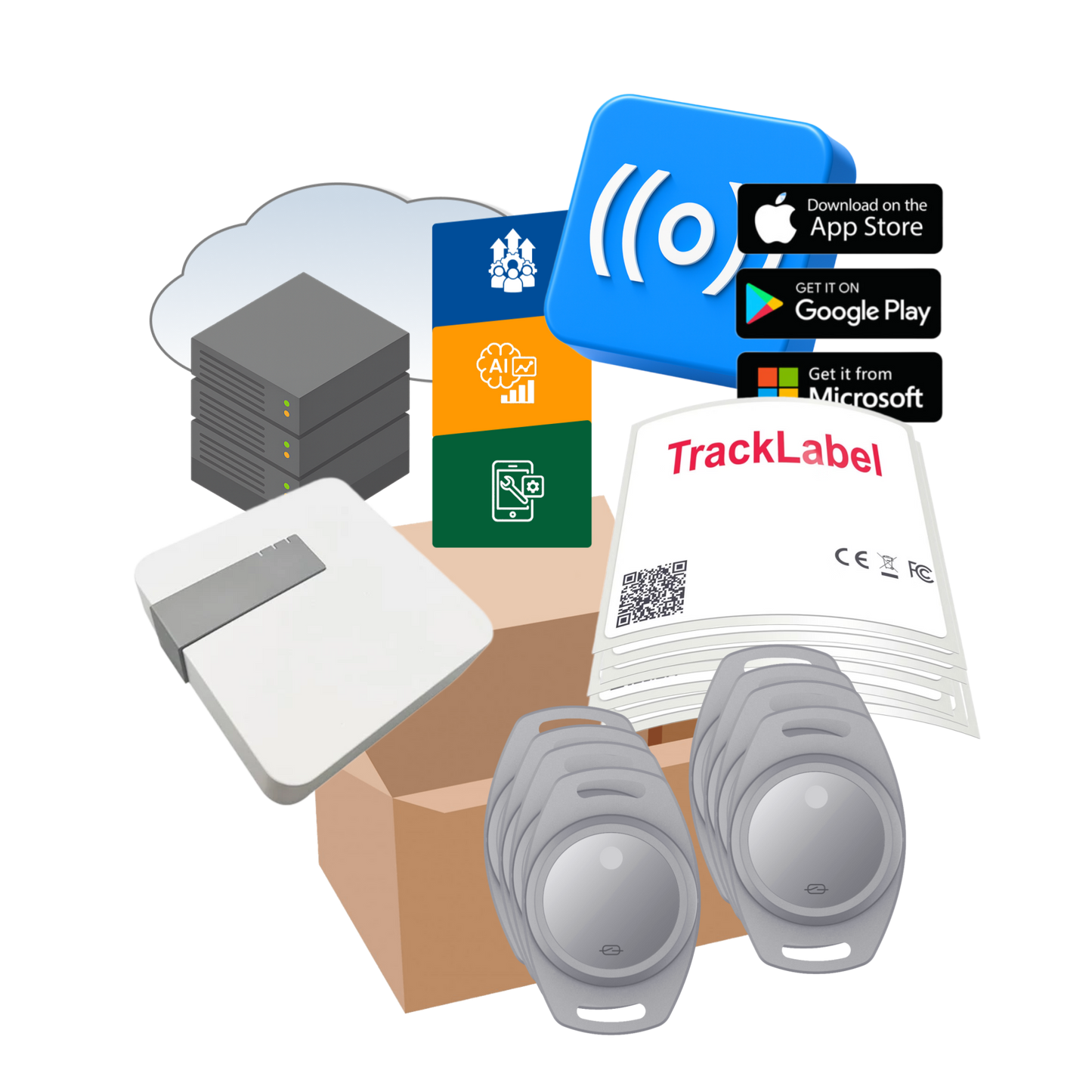 Blecon Evaluation Kit - Smart Labels & Sensors